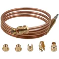 Produktbild: Thermoelement universal 600mm heizgeräte mit Adaptern für Gasherd Gasgrill