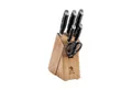 Produktbild: HENCKELS by ZWILLING Messerblock Accent (7tlg), Messer mit 3-Nieten-Design-Griffen, Rostfreie Klingen