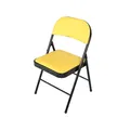 Produktbild: Klappstuhl Wedigo Kunstleder Gelb-Schwarz Gästestuhl Familienfeiern