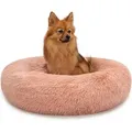 Produktbild: Hundebett Aus Plüsch In Donut-form, 60 Cm Durchmesser, Rosa - Lionto