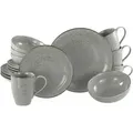 Produktbild: Creatable Kombiservice Nature Collection Stone, Grau, Keramik, 16-teilig, 300 ml,400 ml, lebensmittelecht, stapelbar, Essen & Trinken, Geschirr, Geschirr-Sets, Kombiservice