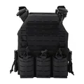 Produktbild: Taktisch Militär Weste Laser Cut MOLLE Kampf Plattenträger Vest Quick Release