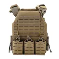 Produktbild: Taktisch Militär Weste Laser Cut MOLLE Kampf Plattenträger Vest Quick Release