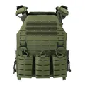 Produktbild: Taktisch Militär Weste Laser Cut MOLLE Kampf Plattenträger Vest Quick Release