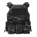 Produktbild: Taktisch Militär Weste Laser Cut MOLLE Kampf Plattenträger Vest Quick Release