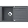 Produktbild: Spülbecken Bergström  Grau 76.5 x 46 cm mit Trockenplatz, Model 12322 - Grau