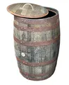 Produktbild: Temesso Originales schottisches Whiskyfass als Regentonne, Eichenfass, Holzfass, Whiskey Fass 190 Liter (190 L + Deckel)