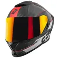Produktbild: Bogotto Motorradhelm Phantom Combo Carbon Helm, Notfallsystem-Polsterung (EQRS),integriertes Sonnenvisier schwarz S