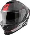 Produktbild: Bogotto Phantom Combo Carbon Helm, schwarz/rot/weiß, S