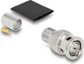 Produktbild: Delock BNC Stecker zum Crimpen RG-11 mit passendem Schrumpfschlauch
