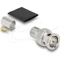 Produktbild: Delock BNC Stecker zum Crimpen RG-11mit passendem Schrumpfschlauch (Antennenkabel) (91773)