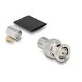 Produktbild: Delock BNC Stecker zum Crimpen RG-11 mit passendem Schrumpfschlauch