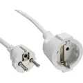 Produktbild: 5.00m InLine Verlängerungskabel Schutzkontakt Stecker auf Schutzkontakt Buchse Weiß Kindersicherung