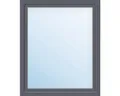 Produktbild: ARON Basic+ Kunststofffenster 1 Flügelig (Dreh-Kipp) 100x100 cm RAL 7016 anthraz