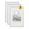 Produktbild: walther design Bilderrahmen silber 20 x 30 cm 3er Pack, New Lifestyle Kunststoffrahmen KV030S3