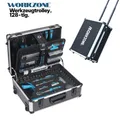 Produktbild: WORKZONE Werkzeugkoffer-Trolley 128-tlg. Aluminium Werkzeugkasten Werkzeug Set