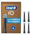 Produktbild: Oral-B iO Black Ultimative Reinigung Aufsteckbürsten für elektrische Zahnbürste, Briefkastenfähige Verpackung, 4 Stück