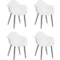 Produktbild: vidaXL Esszimmerstühle 4 Stk. Weiß PP