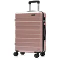 Produktbild: YONSLY Handgepäckkoffer Reisekoffer Trolley Handgepäck Hartschale, 4 Rollen, Zahlenschloss, ABS-Hartschale, 360°-Rollen, weicher Gummigriff 66 cm