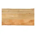 Produktbild: vidaXL Tischplatte 110 x 60 cm Tischplatte mit Baumkante 110x60x2,5 cm Massivholz Mango