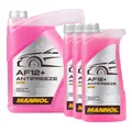 Produktbild: 8 (5+3x1) Liter MANNOL Antifreeze AF12+ Frostschutz Fertiggemisch rot (-40°C)