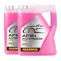 Produktbild: 10 (2x5) Liter MANNOL Antifreeze AF12+ Frostschutz Fertiggemisch rot (-40°C)