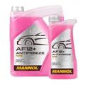 Produktbild: 6 (5+1) Liter MANNOL Antifreeze AF12+ Frostschutz Fertiggemisch rot (-40°C)