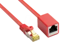 Produktbild: GC 8070VR-100R - Patchkabel-Verlängerung, Cat.7, rot, 10 m