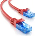 Produktbild: deleyCON 10m CAT.6 Ethernet Gigabit Lan Netzwerkkabel RJ45 CAT6 Kabel Patchkabel Kompatibel zu CAT.5 CAT.5e CAT.6a Cat.7 - Rot