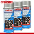 Produktbild: Wilckens 3 x 400 ml Metall-Schutzlack Spraylack 2in1 silber