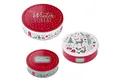 Produktbild: Spetebo Keksdose Metall Gebäckdose 3er Set - WINTER VORRAT, Metall, (Set, 3-tlg., 3-teilig), Weihnachts Gebäckdose Keksdose aus Metall stapelbar