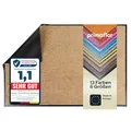 Produktbild: Primaflor Schmutzfangmatte CLEAN – Creme, 90x120 cm | Saugstarke, Schwer entflammbare Fußmatte | Rutschfester Türvorleger für Innen | Türmatte für Eingangsbereich | Sauberlaufmatte mit Gummirand