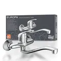 Produktbild: NI161EUCR EUROPA Wandwasserhahn Chrom Wand-Spültischarmatur 360° ideal für Do...