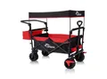 Produktbild: SAMAX Bollerwagen Faltbarer Offroad mit Dach - Schwarz / Rot