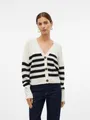 Produktbild: Vero Moda Strickjacke VMLEA LS V-NECK CUFF CARDIGAN NOOS Rippstrick