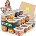 Produktbild: uandu Vorratsdosen mit Deckel luftdicht – 12er Vorratsbehälter Set BPA Frei, Aufbewahrungsdosen Küche für Müsli, Mehl & Zucker, Mit Etiketten
