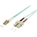 Produktbild: equip LWL Patchkabel LC->SC Multimode Duplex OM3 turq (CAT6, 15 m) (255317)