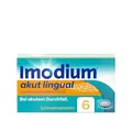 Produktbild: Imodium® akut lingual - Soforthilfe bei akutem Durchfall – Schmilzt sofort auf der Zunge – 6 Tabletten