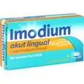 Produktbild: IMODIUM akut lingual Schmelztabletten 6 St. PZN 01689848