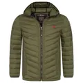 Produktbild: Geographical Norway Steppjacke Herren Herbst Winter Jacke Steppjacke Kapuzenjacke Übergangs Outdoor grün XXL