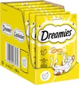 Produktbild: Dreamies Katzensnacks mit Käsegeschmack, 6er Pack, 6x60g – Außen knusprige & innen cremige Katzenleckerlis