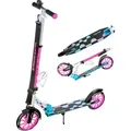 Produktbild: Kinder Roller Scooter Kickroller Cityroller Raven Galaxia Blue/Pink 200mm mit Glocke und Getränkehalter - Neu! - Blau/Rosa