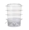 Produktbild: Adler AD 633 Dampfgarer 800W - mit 3 Behältern, 9L & Reisschale in Weiß