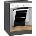 Produktbild: Herdumbauschrank Turin ca. 60x86 cm Graphit/Eiche