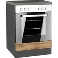 Produktbild: Held Möbel Küchen-Herdumbauschrank Turin 60 cm Wotaneiche/Graphit