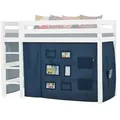 Produktbild: Hoppekids Vorhang Mittelhochbett 90x200  Creator , blau , Maße (cm): B: 380 H: 108