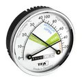 Produktbild: Thermo Analoges Thermometer Hygrometer mit Metallring Luftfeuchtigkeitsmessge...