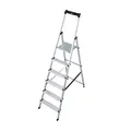 Produktbild: KRAUSE Stehleiter einseitig MONTO Solidy silber 6 Stufen, H: 205,0 cm