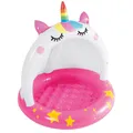 Produktbild: INTEX Caticorn Baby Pool – Aufblasbares Planschbecken mit Sonnenschutz - Wie neu