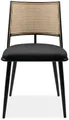 Produktbild: Finori Esszimmerstuhl, schwarz / Dekor Geflecht natur B x H x T ca 47 x 79 x 48,5 cm